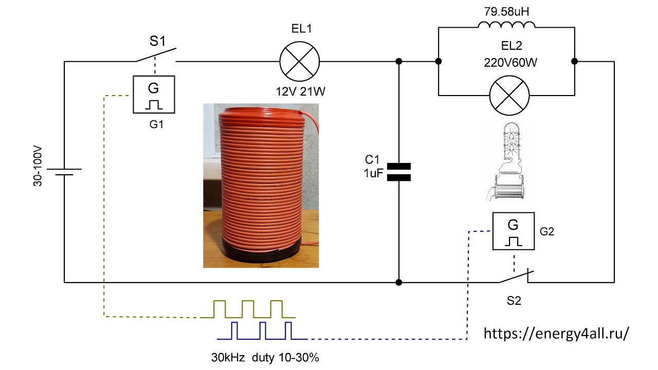 Потенциальная энергия при прерывании процесса разряда конденсатора ...