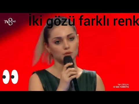 İki gözü farklı renk olan yarışmacı.|5 Dakika O Ses Türkiye.