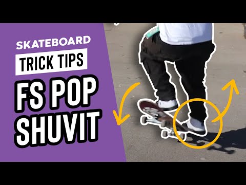 CARA (FS) FRONTSIDE Pop Shuvit - STEP BY STEP TUTORIAL - SkateHut Trick Tips
