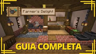 🍲 Cómo usar el MOD FARMER’S DELIGHT en Minecraft | COCINA y SUPERVIVE como un CHEF 🔥