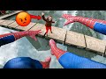 Spiderman escaping angry mom action pov