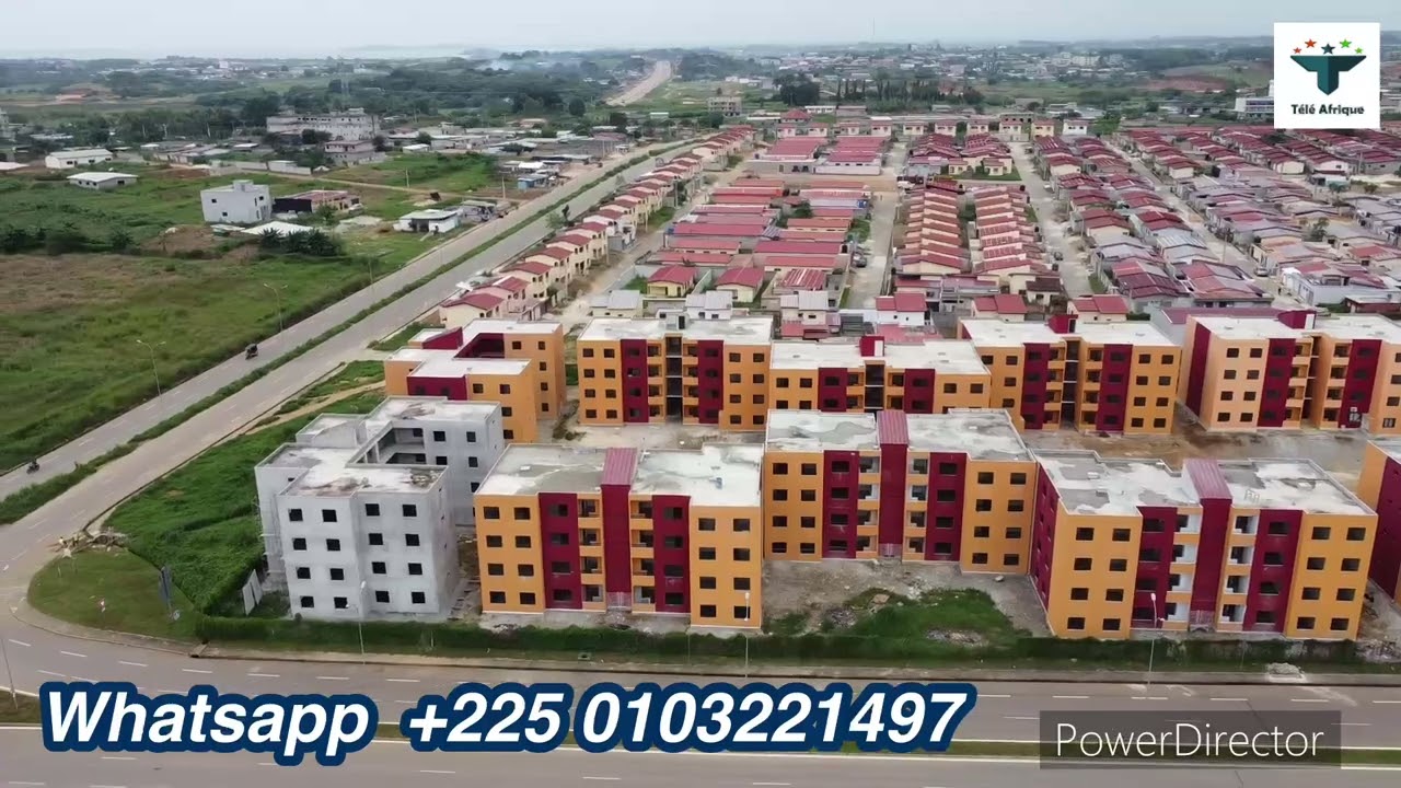 La commune de Songon en vue aérienne