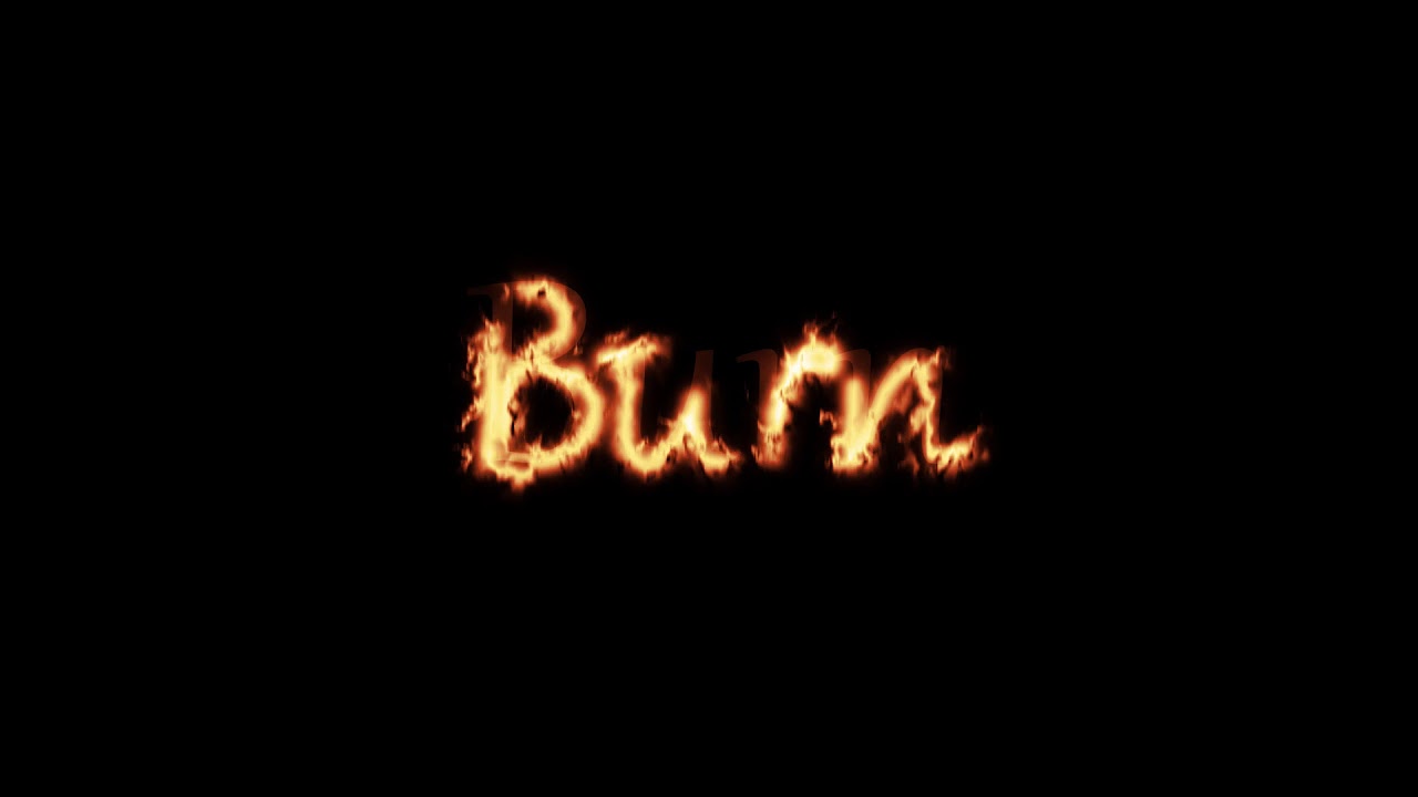 Burn Text Effect - YouTube