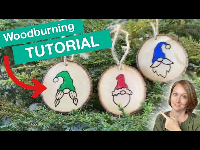 DIY Wood Burned Ornaments - As For Me and My Homestead