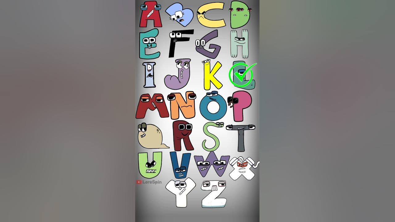 Alphabet Lore Band but with Effects (A-O) #shorts -  in