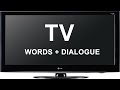 English for Life: TV words + dialogue. Английский для жизни: ТЕЛЕВИДЕНИЕ слова + диалог