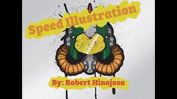 Speed Illustration: Post-Apocalyptic Helmet Ink an