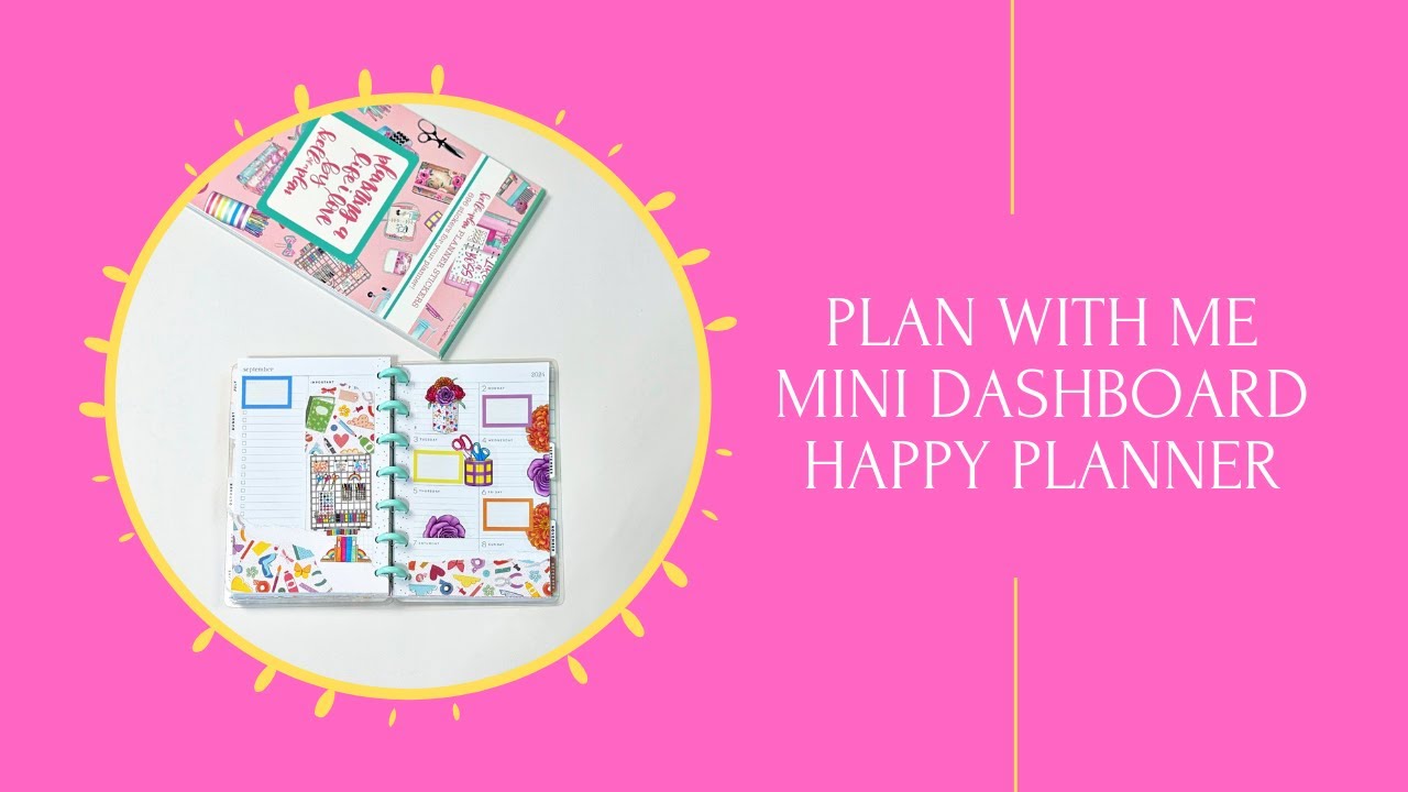 Plan with me mini dashboard Happy Planner - YouTube