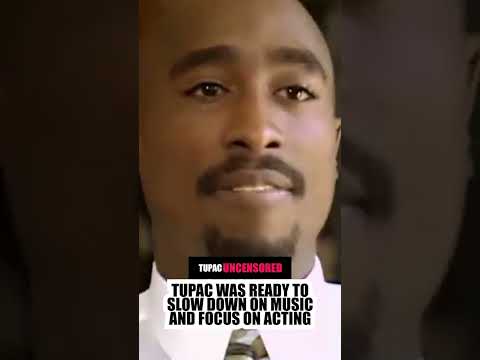 Tupac Talks Focusing On Acting Career And Moving Away From Music #shorts