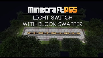 Light switch with block swapper [small] - Tutorial Minecraft