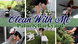 NEW✨OUTDOOR CLEANING MOTIVATION SUMMER 2025 | PATIO &amp; BACKYARD REFRESH 