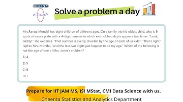 Basic Number Theory | For CMI Data Science | Solve a Problem a Day