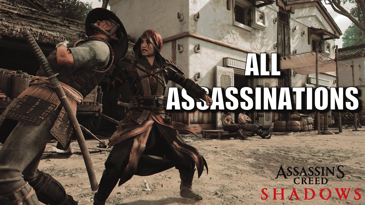 All Assassination Animations in Assassin's Creed Shadows - YouTube