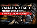 Yamaha XT600 Motor Demontage (TT600; SRX600; XT550; XT600Z TenereXT 600)  Engine disassembly