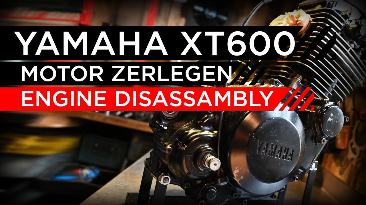 Yamaha XT600 Motor Demontage (TT600; SRX600; XT550; XT600Z TenereXT 600)  Engine disassembly