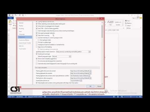 word 2013 Chapter 48 Options and Settings
