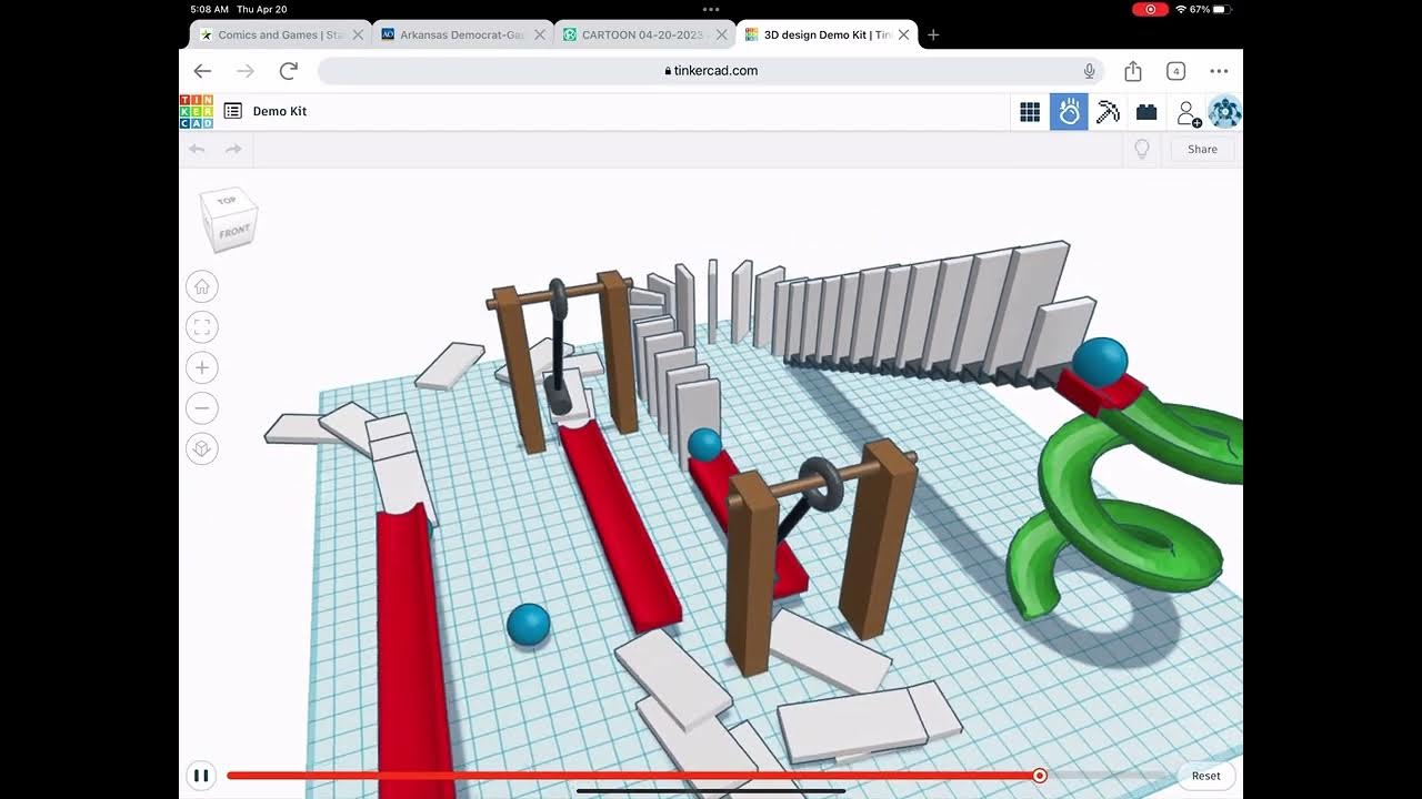 Demo rube goldberg machine with tinkercad simlab youtube