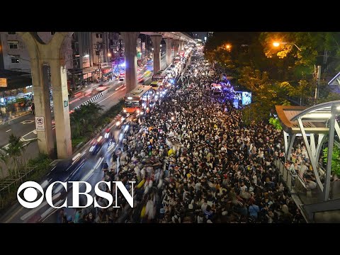 Thousands of protesters call for government reform in Thailand.