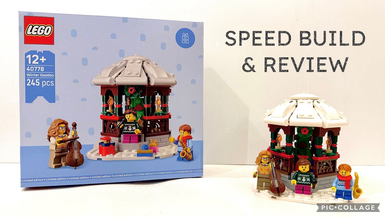 Сезонный подарочный набор LEGO 2025 года 40778 «Зимняя беседка»: быстрая сборка и обзор!!!