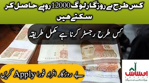 PM Ehsas Labour Fund Program| Berozgar Imdad Program | Ehsas Emergency Cash Program| Online Apply