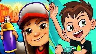 Subway Surfers vs BEN 10 HERO TIME Cartoon Network Games screenshot 4