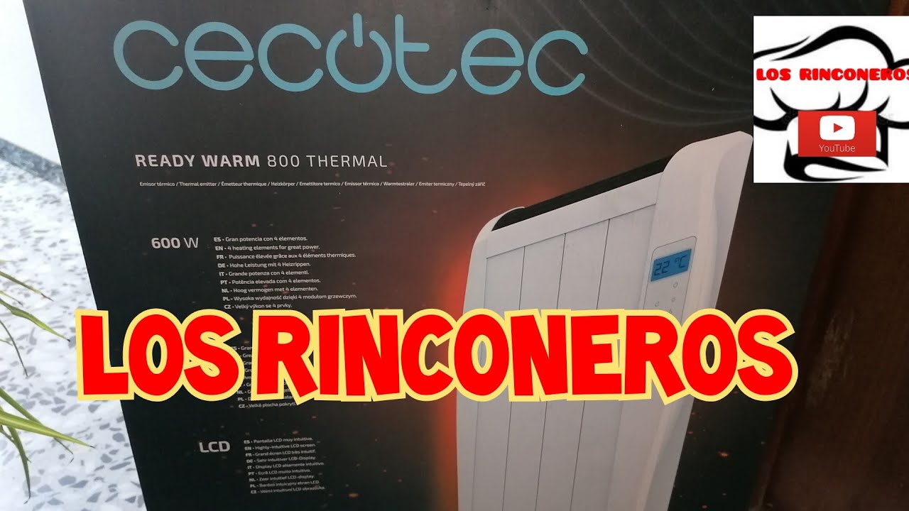Cecotec Radiador Eléctrico Bajo Consumo Ready Warm 800 Thermal