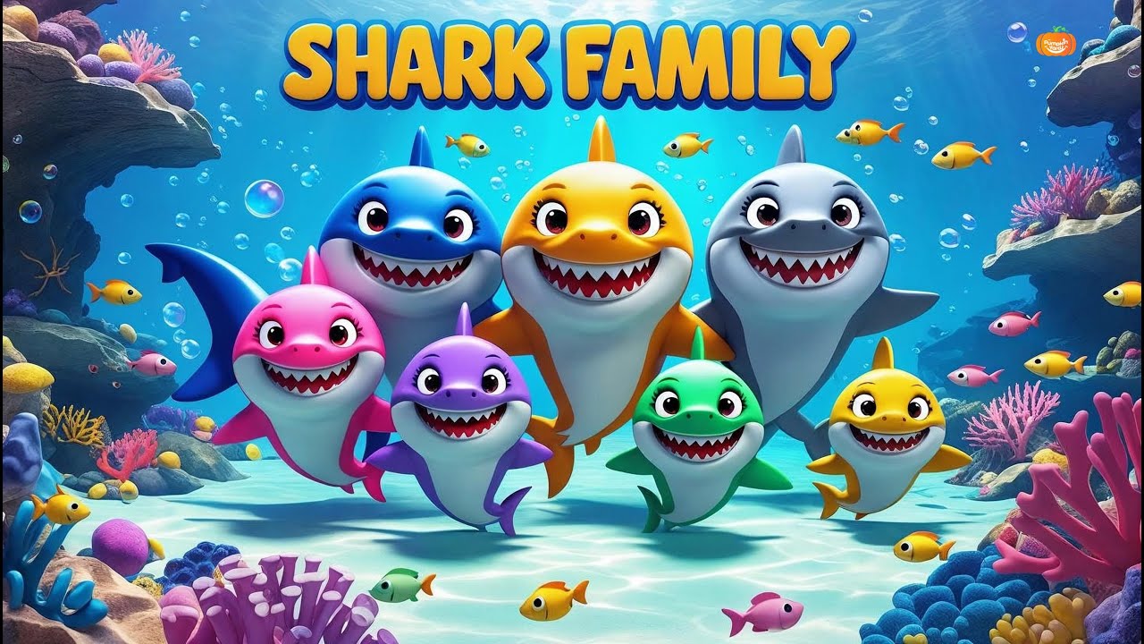 Baby Shark Song | Learn Ocean Animals |  Pumpkin Yards