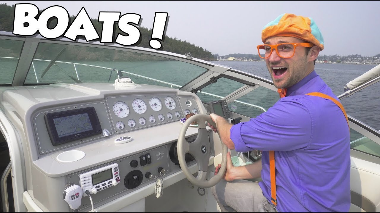 Boats for Children with Blippi  Educational Videos for Toddlers