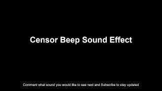 Censor Beep Sound Effect