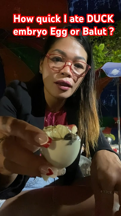 Filipina ate Balut #balut #philippines #dumaguete