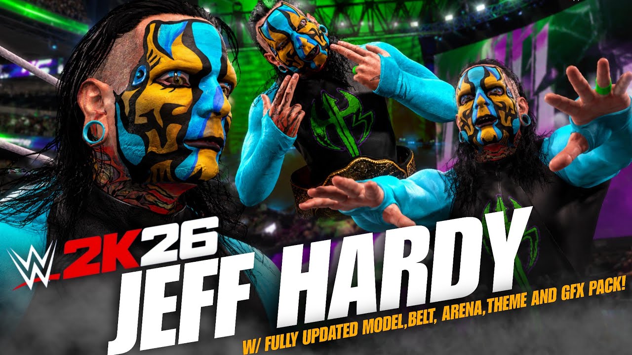 WWE2K26 Jeff Hardy DLC Full Entrance w/ 
