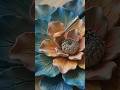 Oversized Layered Floral Wall Sculpture #art #diy #craft #ai #aiart