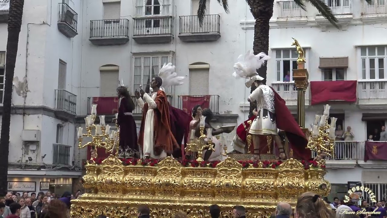 SENTENCIA | PLAZA CATEDRAL Y SUBIDA RAMPA | BCT CRISTO DE LA ELEVACIÓN | MIERCOLES SANTO CÁDIZ 2024