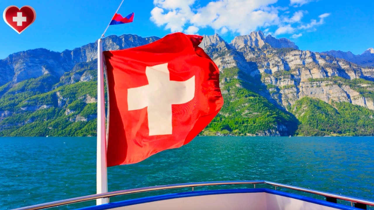 Скрытый швейцарский рай - круиз по Валанзее в деревню Кинтен [4K]