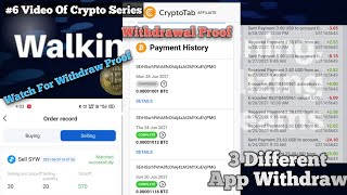 3 Different App Withdraw Proof. CryptoTab Browser,  SYW Coin app, Dogeminingpaid.com Website, screenshot 4
