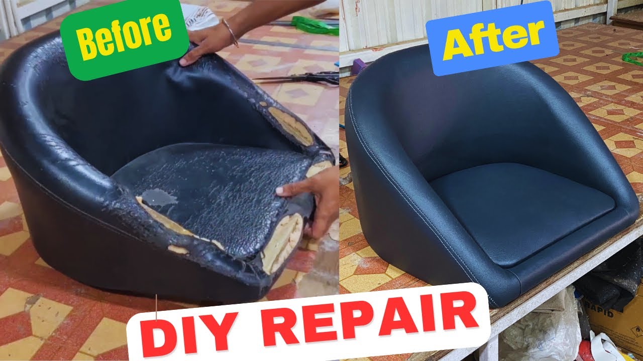 Repair chair DIY❤️ at home🏠 chair upholstery tutorial