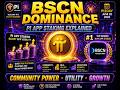 BSCN स्टेकिंग | BSCN Dominance | Pi App Staking Explained | 740K PI Utility Boost!