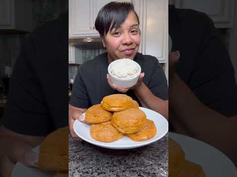 Sweet potato biscuits! Homemade copycat Texas Roadhouse butter!