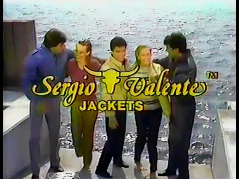 Two 1983 Sergio Valente Commercials Uh Oh Sergio Earworm Jackets Black Denim Jeans 1980s