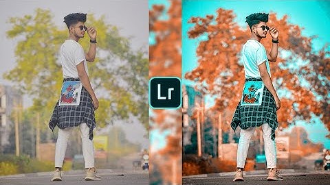 Lightroom aqua and orange effect photo editing tutorial | lightroom background colour change preset