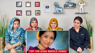 Top 100 Songs Of Asha Bhosle | Random 100 Hit Songs Of Asha Bhosle | Filmi Reactology