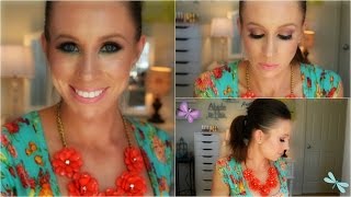 Chit-Chat GRWM | Spring-Inspired Tutorial | Foiled Eyes \& Pop of Green