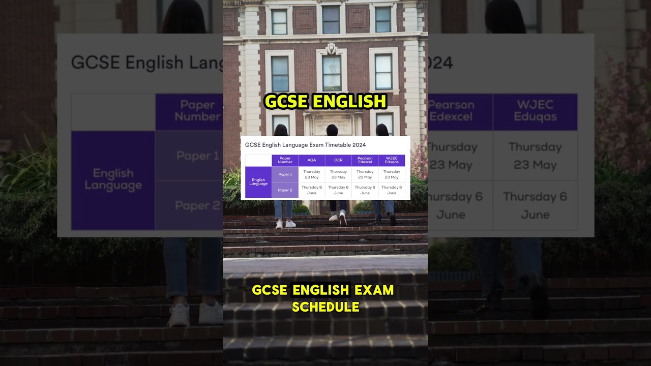 GCSE Exam Dates  📅  