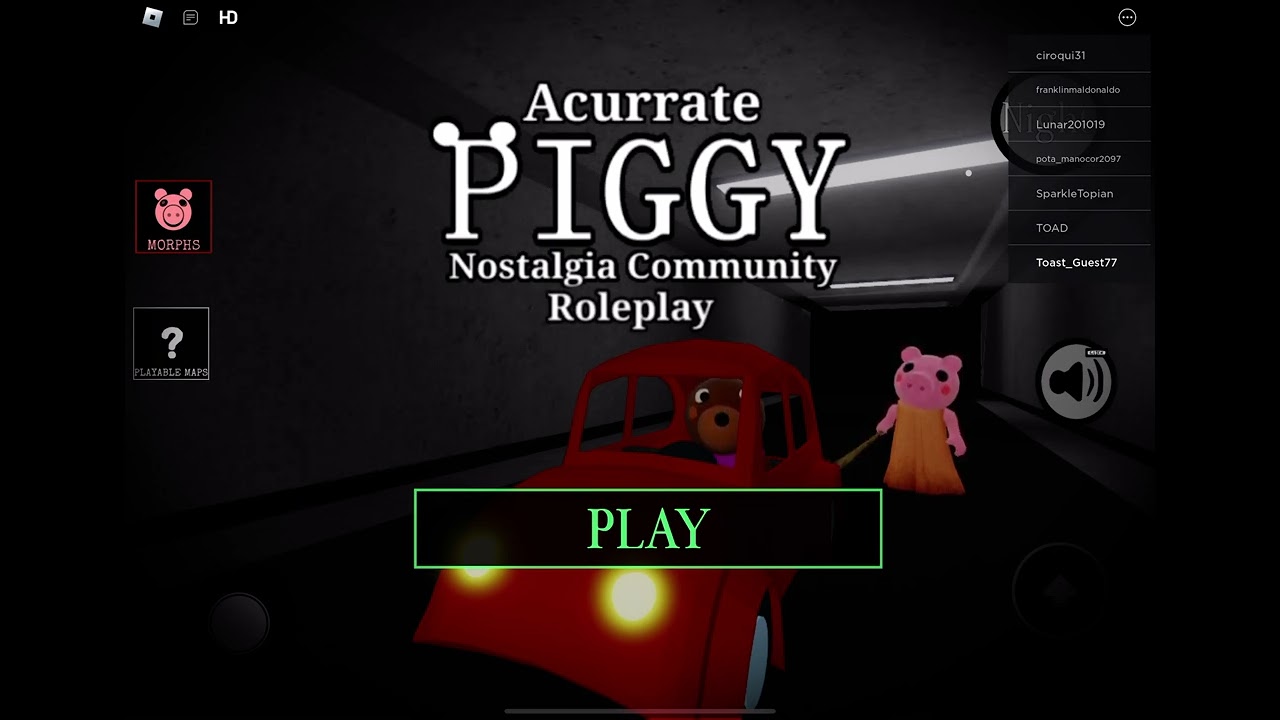 Piggy nostalgia community rp menu song