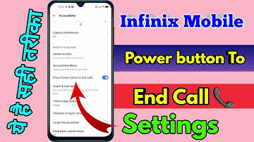 infinix power button to end call, infinix power button to end call setting