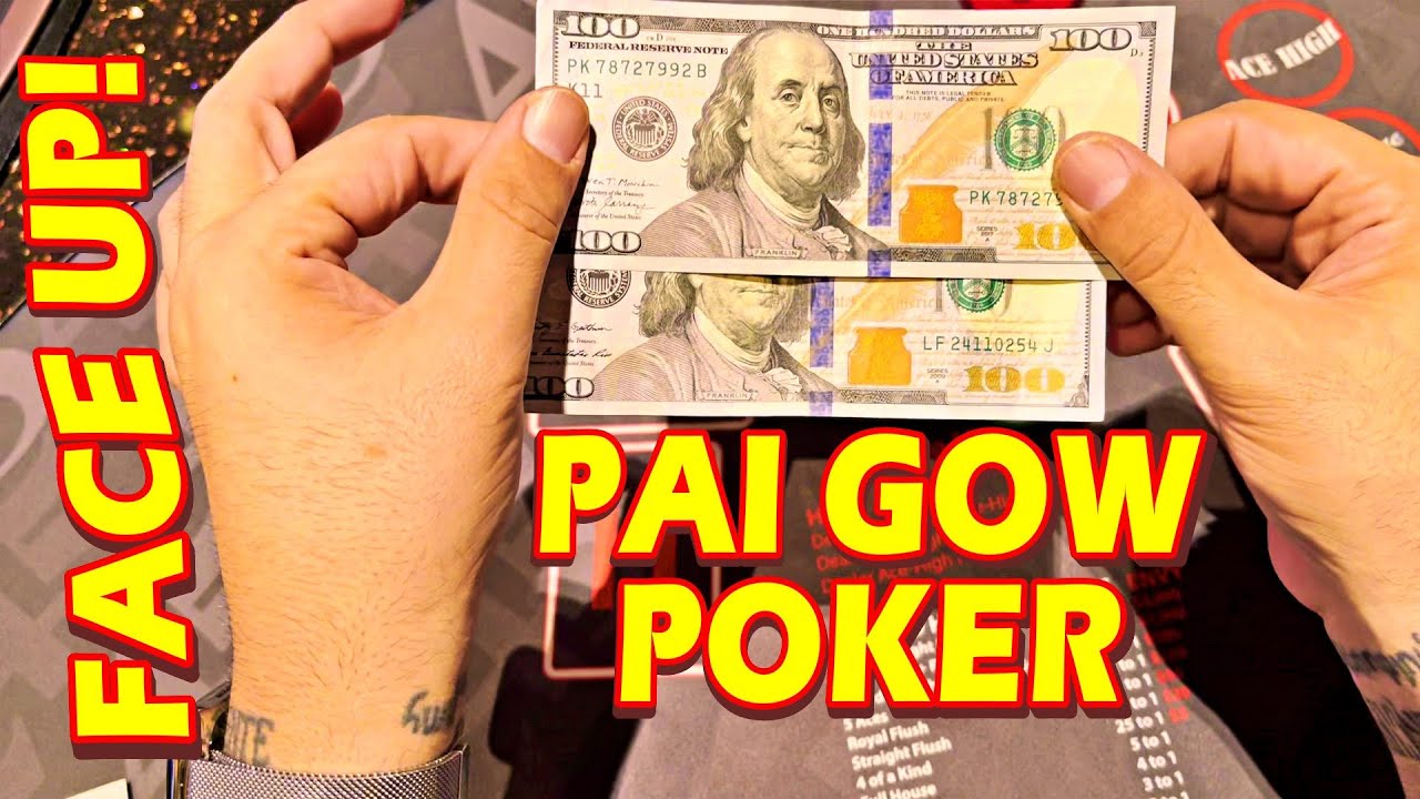 I PLAY FACE UP PAI GOW POKER YouTube