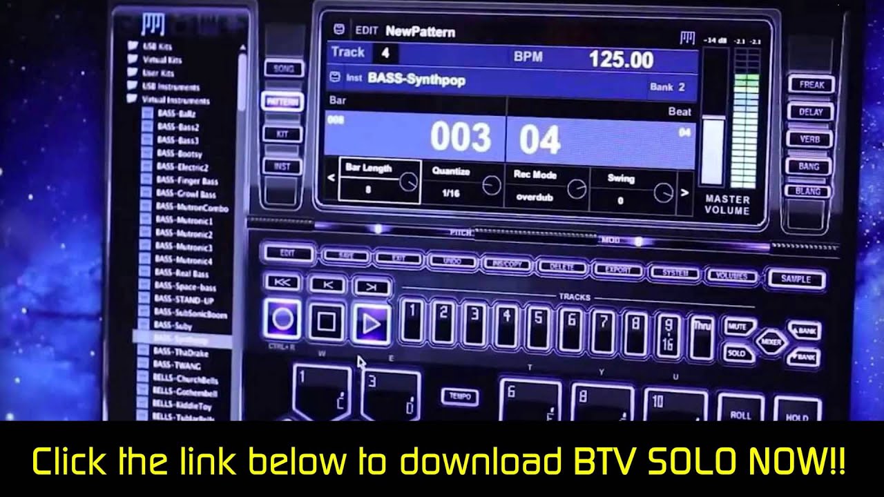 Best Online Drum Machine / Music Making Software - Btv Solo - Beat Maker Software [Btv Solo Beat