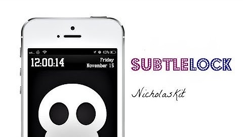 [Cydia Tweak] SubtleLock - Shrinking iOS Lockscreen Display