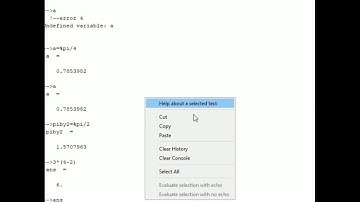 Scilab tutorial on Variable, assignment and display.