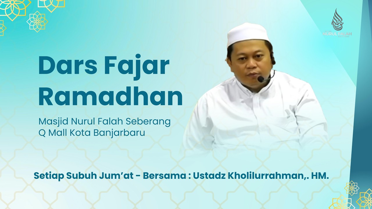 🔴[LIVE] KAJIAN SUBUH JUM'AT RAMADHAN AL USTADZ KHOLILURRAHMAN,.HM, 06 MARET 2026.